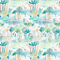 Jungle Fun Aqua Fabric by the Metre